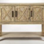 Rustic Gray Wood Buffet Cabinet with Barn Door Design 13 Rustic Gray Wood Buffet Cabinet with Barn Door Design