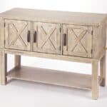 Rustic Gray Wood Buffet Cabinet with Barn Door Design 10 Rustic Gray Wood Buffet Cabinet with Barn Door Design