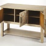 Rustic Gray Wood Buffet Cabinet with Barn Door Design 14 Rustic Gray Wood Buffet Cabinet with Barn Door Design