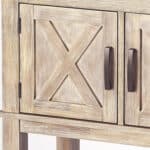 Rustic Gray Wood Buffet Cabinet with Barn Door Design 11 Rustic Gray Wood Buffet Cabinet with Barn Door Design