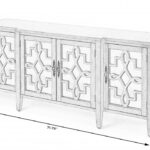 Olive Gray Mirrored Sideboard with Storage and Contemporary Design 18 Olive Gray Mirrored Sideboard with Storage and Contemporary Design