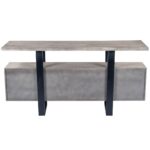 Gray Solid Wood Sideboard with Four Doors and Shelves 14 Gray Solid Wood Sideboard with Four Doors and Shelves
