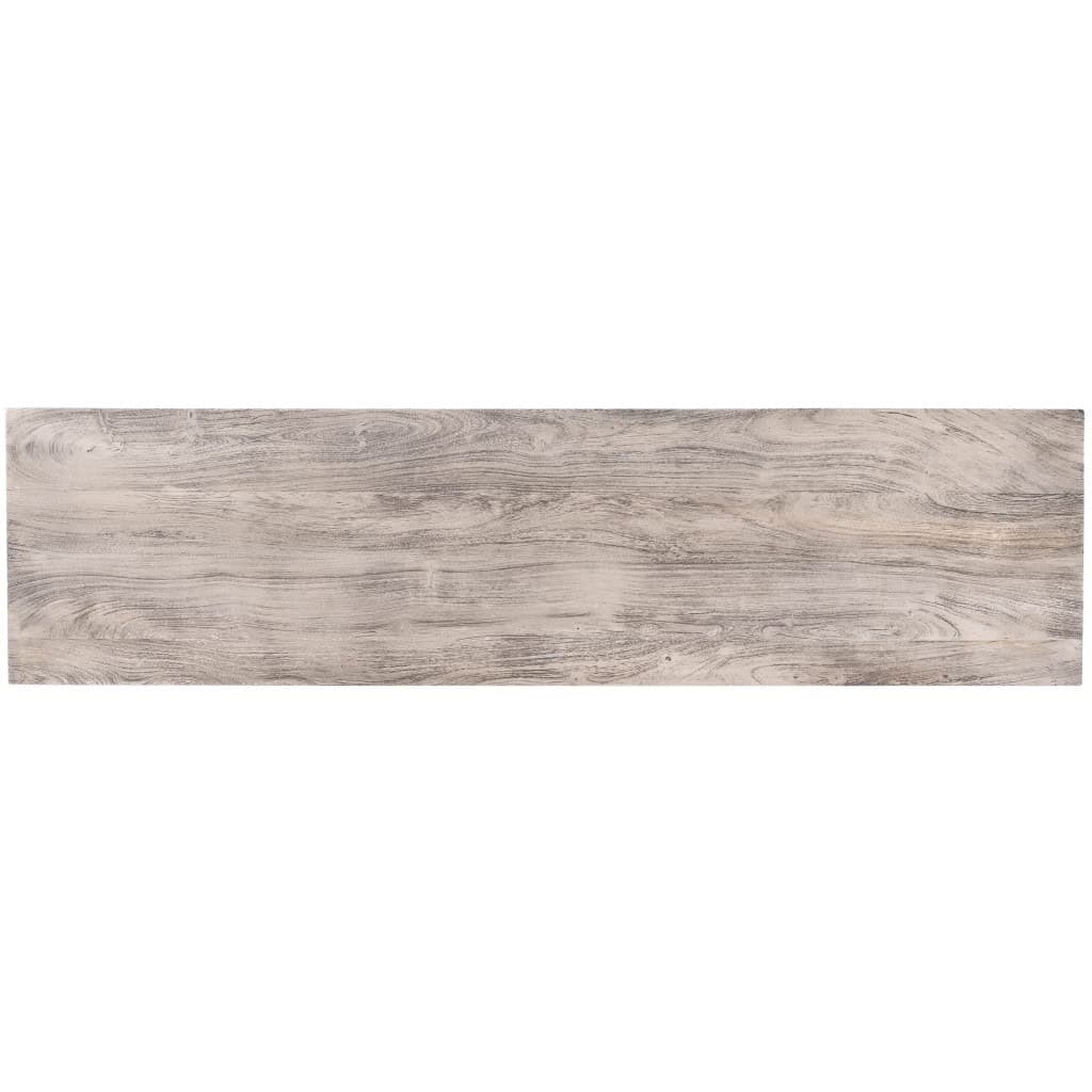 Gray Solid Wood Sideboard with Four Doors and Shelves 8 Gray Solid Wood Sideboard with Four Doors and Shelves - Image 8