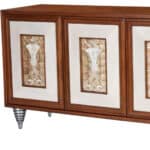 Brown Solid Wood Sideboard with Doors and Shelves (Single)