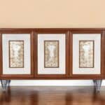 Brown Solid Wood Sideboard with Doors and Shelves (Single)