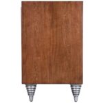 Brown Solid Wood Sideboard with Doors and Shelves (Single)