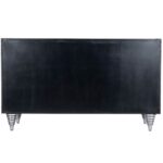 Brown Solid Wood Sideboard with Doors and Shelves (Single)
