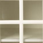 White Glass Door Accent Chest for Entry, Kitchen, or Dining Room