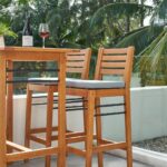 44" Low Back Indoor Outdoor Bar Stool with Footrest 16 44" Low Back Indoor Outdoor Bar Stool with Footrest