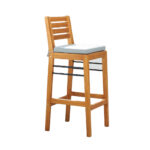 44" Low Back Indoor Outdoor Bar Stool with Footrest 10 44" Low Back Indoor Outdoor Bar Stool with Footrest