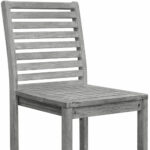 49" Gray Rustic Indoor Outdoor Bar Stool With Footrest 9 49" Gray Rustic Indoor Outdoor Bar Stool With Footrest