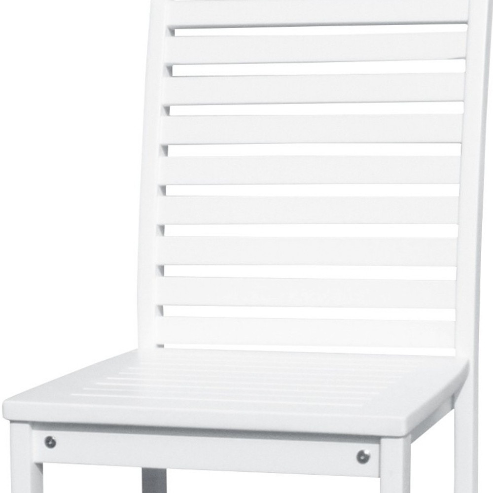 49" White Modern Indoor Outdoor Bar Stool with Full Back 3 49" White Modern Indoor Outdoor Bar Stool with Full Back - Image 3