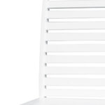 49" White Modern Indoor Outdoor Bar Stool with Full Back 13 49" White Modern Indoor Outdoor Bar Stool with Full Back