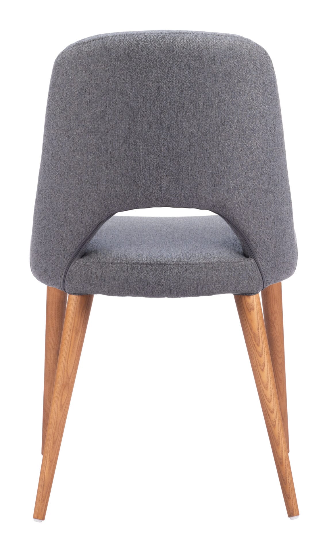 Modern Gray Dining Chair with Ash Wood Legs (Set of 2) 4 Modern Gray Dining Chair with Ash Wood Legs (Set of 2) - Image 4