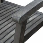 Distressed Stackable Wood Armchairs, Mold-Resistant Finish, Set of 2