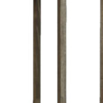 24" Gray Solid Wood Square Outdoor Bar Table 10 24" Gray Solid Wood Square Outdoor Bar Table