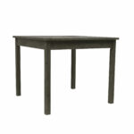 35" Dark Grey Wooden Stacking Table with Umbrella Hole