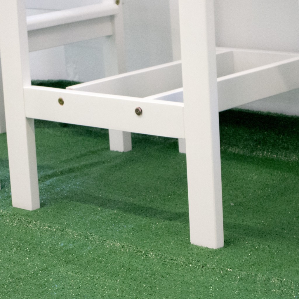 24" White Solid Wood Square Outdoor Bar Table 5 24" White Solid Wood Square Outdoor Bar Table - Image 5