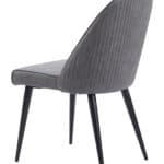 Modern Gray Armless Dining Chairs with Steel Frame (Set of 2) 12 Modern Gray Armless Dining Chairs with Steel Frame (Set of 2)