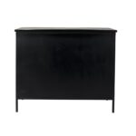 Contemporary Black Iron Sideboard with Glass Doors and Shelves 14 Contemporary Black Iron Sideboard with Glass Doors and Shelves