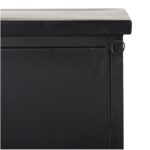 Contemporary Black Iron Sideboard with Glass Doors and Shelves 17 Contemporary Black Iron Sideboard with Glass Doors and Shelves
