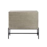 Gray Solid Wood Sideboard with Glass Doors and Shelves 15 Gray Solid Wood Sideboard with Glass Doors and Shelves