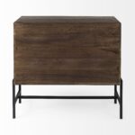 Rustic Dark Brown Two Door Glass Front Storage Cabinet 13 Rustic Dark Brown Two Door Glass Front Storage Cabinet