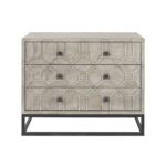 Natural Solid Wood Sideboard with Three Drawers and Countertop