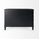Curved Dark Brown Diamond Pattern Solid Wood Storage Cabinet 13 Curved Dark Brown Diamond Pattern Solid Wood Storage Cabinet