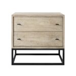 Natural Solid Wood Sideboard with Two Drawers for Storage 10 Natural Solid Wood Sideboard with Two Drawers for Storage
