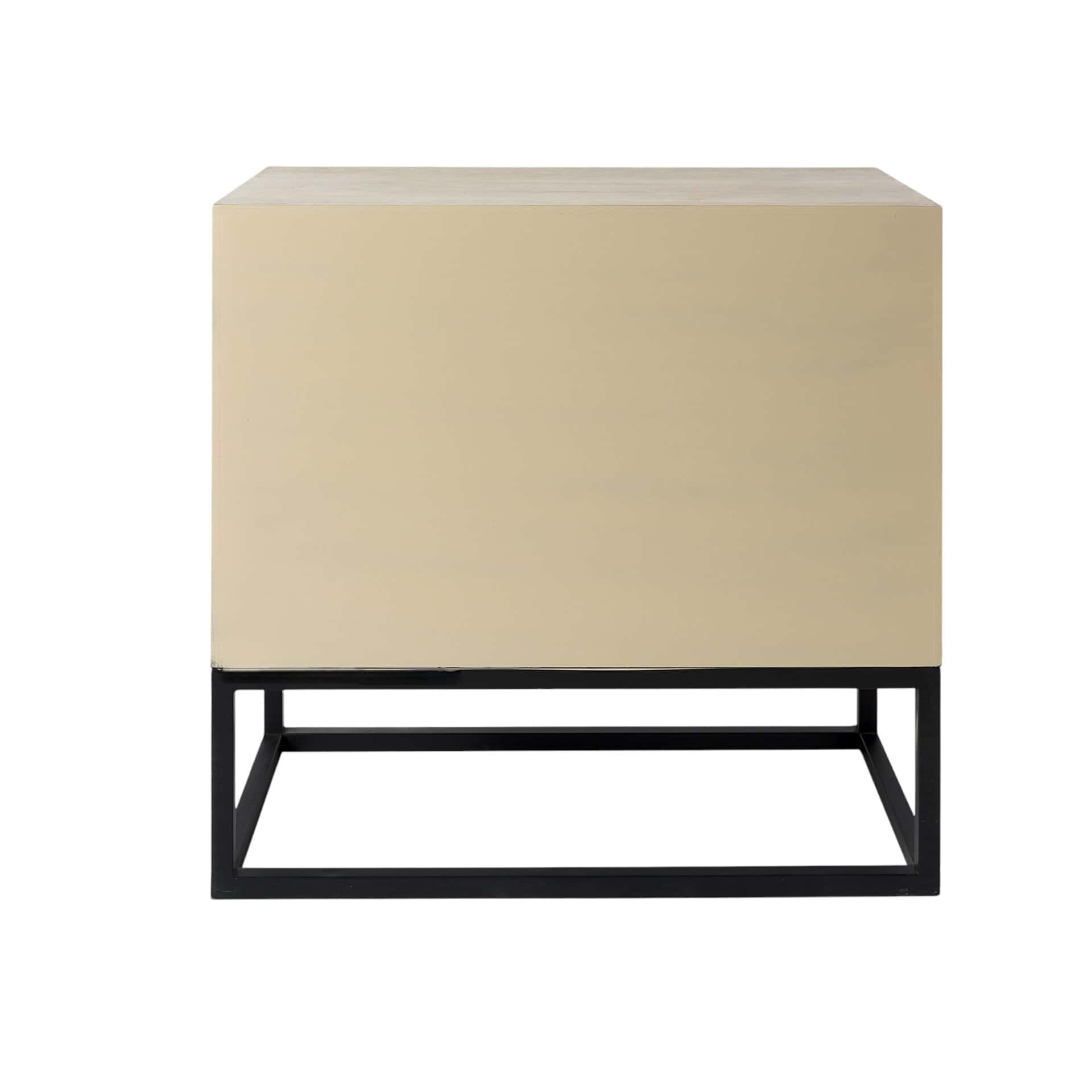 Natural Solid Wood Sideboard with Two Drawers for Storage 5 Natural Solid Wood Sideboard with Two Drawers for Storage - Image 5