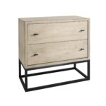 Natural Solid Wood Sideboard with Two Drawers for Storage 13 Natural Solid Wood Sideboard with Two Drawers for Storage