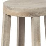 26 Inch Brown Backless Counter Height Bar Stool With Footrest