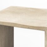 30-Inch Brown Wood Backless Counter Height Bar Stool with Footrest
