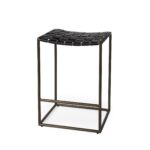 29-Inch Brown Leather and Iron Backless Bar Stool 10 29-Inch Brown Leather and Iron Backless Bar Stool