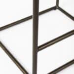29-Inch Brown Leather and Iron Backless Bar Stool 15 29-Inch Brown Leather and Iron Backless Bar Stool