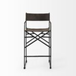 26-Inch Brown Fabric Seat Black Frame Bar Stool 13 26-Inch Brown Fabric Seat Black Frame Bar Stool
