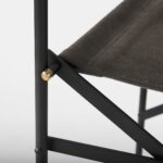 26-Inch Brown Fabric Seat Black Frame Bar Stool 18 26-Inch Brown Fabric Seat Black Frame Bar Stool