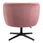 30 Inch Pink and Black Velvet Swivel Barrel Chair 13 30 Inch Pink and Black Velvet Swivel Barrel Chair