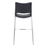 29 Inch Black and Silver Steel Bar Stools (Set of 2)