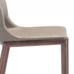 29-Inch Gray and Brown Steel Low Back Bar Stools (Set of 2)