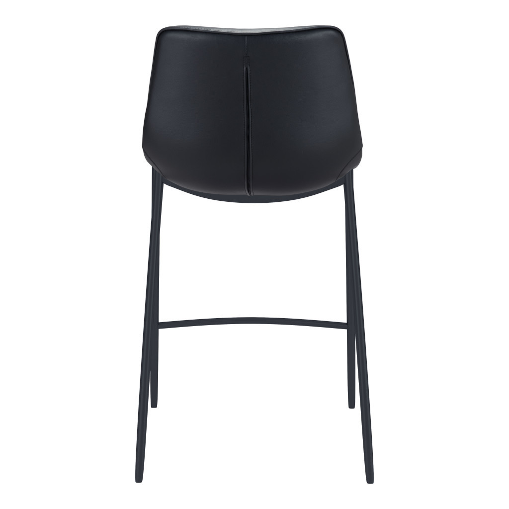 30 Inch Black Steel Low Back Bar Stools (Set of 2) 5 30 Inch Black Steel Low Back Bar Stools (Set of 2) - Image 5