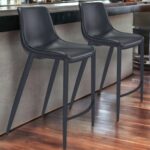 30 Inch Black Steel Low Back Bar Stools (Set of 2) 9 30 Inch Black Steel Low Back Bar Stools (Set of 2)