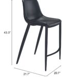 30 Inch Black Steel Low Back Bar Stools (Set of 2) 10 30 Inch Black Steel Low Back Bar Stools (Set of 2)