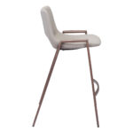 26 Inch Beige and Brown Steel Counter Height Bar Stools (Set of 2) 12 26 Inch Beige and Brown Steel Counter Height Bar Stools (Set of 2)