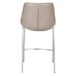 26 Inch Gray and Silver Steel Low Back Bar Stools (Set of 2) 13 26 Inch Gray and Silver Steel Low Back Bar Stools (Set of 2)