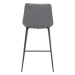 26 Inch Gray and Black Steel Low Back Bar Stool 13 26 Inch Gray and Black Steel Low Back Bar Stool