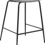 26-Inch White and Black Steel Low Back Bar Stool 16 26-Inch White and Black Steel Low Back Bar Stool