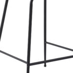 26-Inch White and Black Steel Low Back Bar Stool 15 26-Inch White and Black Steel Low Back Bar Stool
