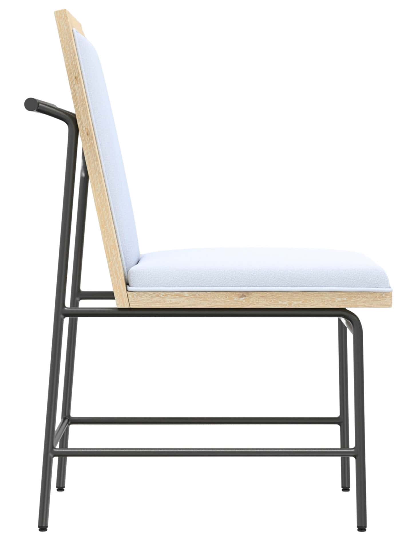 Modern Driftwood Dining Side Chairs Rubberwood and Oak (Set of 2) 6 Modern Driftwood Dining Side Chairs Rubberwood and Oak (Set of 2) - Image 6